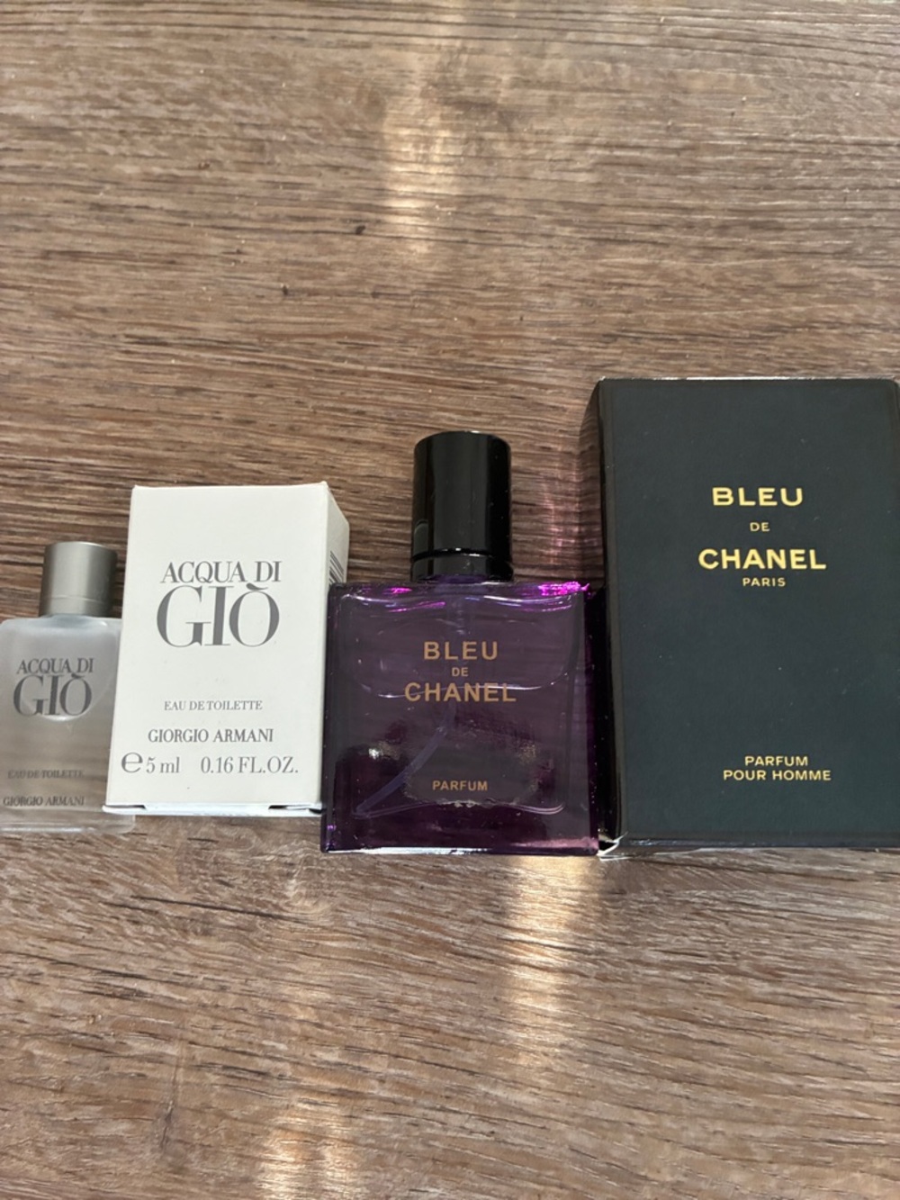 Chanel & Giorgio Armani Fragrances minis